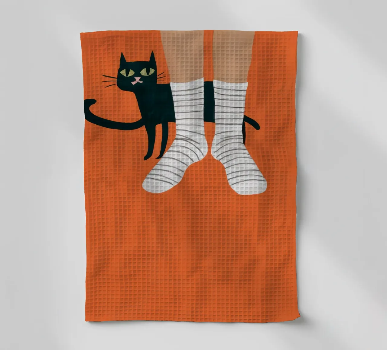 Buffonate di calzini felini canovaccio da cucina da Lune Dreams