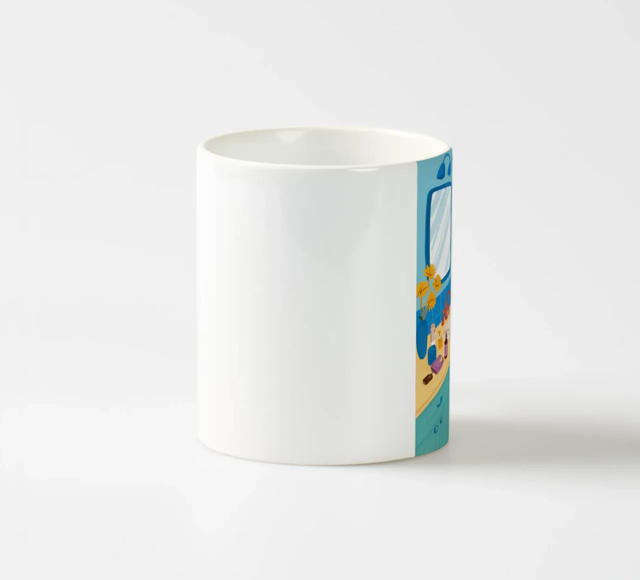 Gatto nella vasca da bagno tazza in ceramica da Lune Dreams
