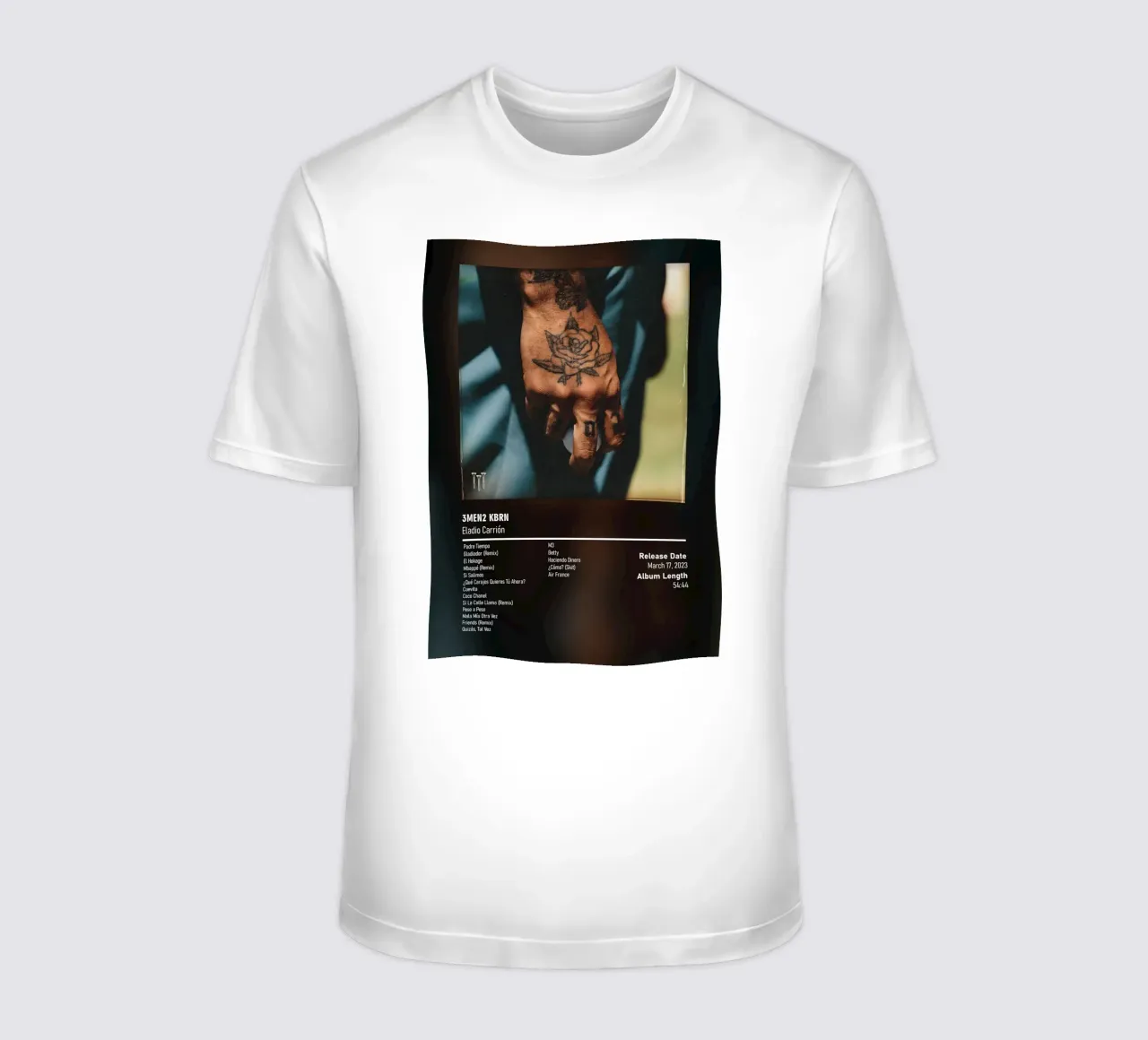 3MEN2 KBRN (2023) by Eladio Carrión t-shirt da DGUnder