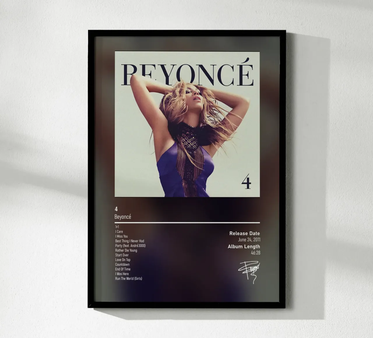 4 (2011) by Beyoncé poster da DGUnder