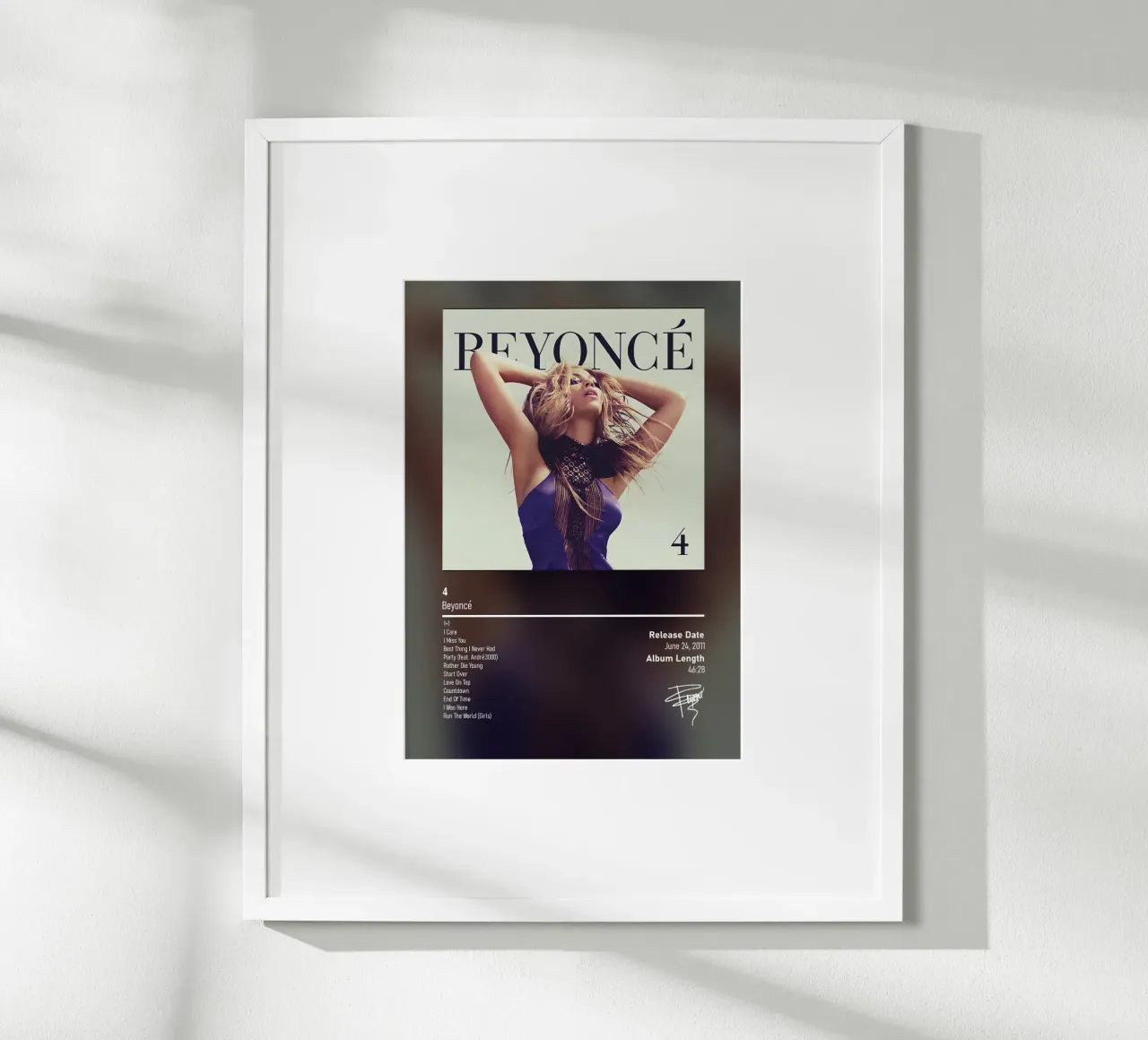 4 (2011) by Beyoncé poster da DGUnder