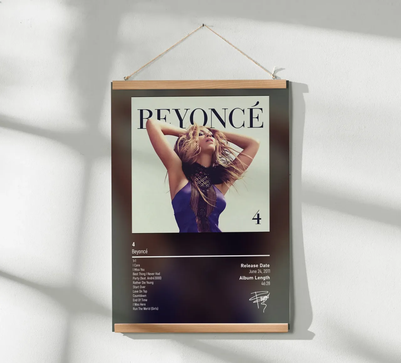 4 (2011) by Beyoncé poster da DGUnder