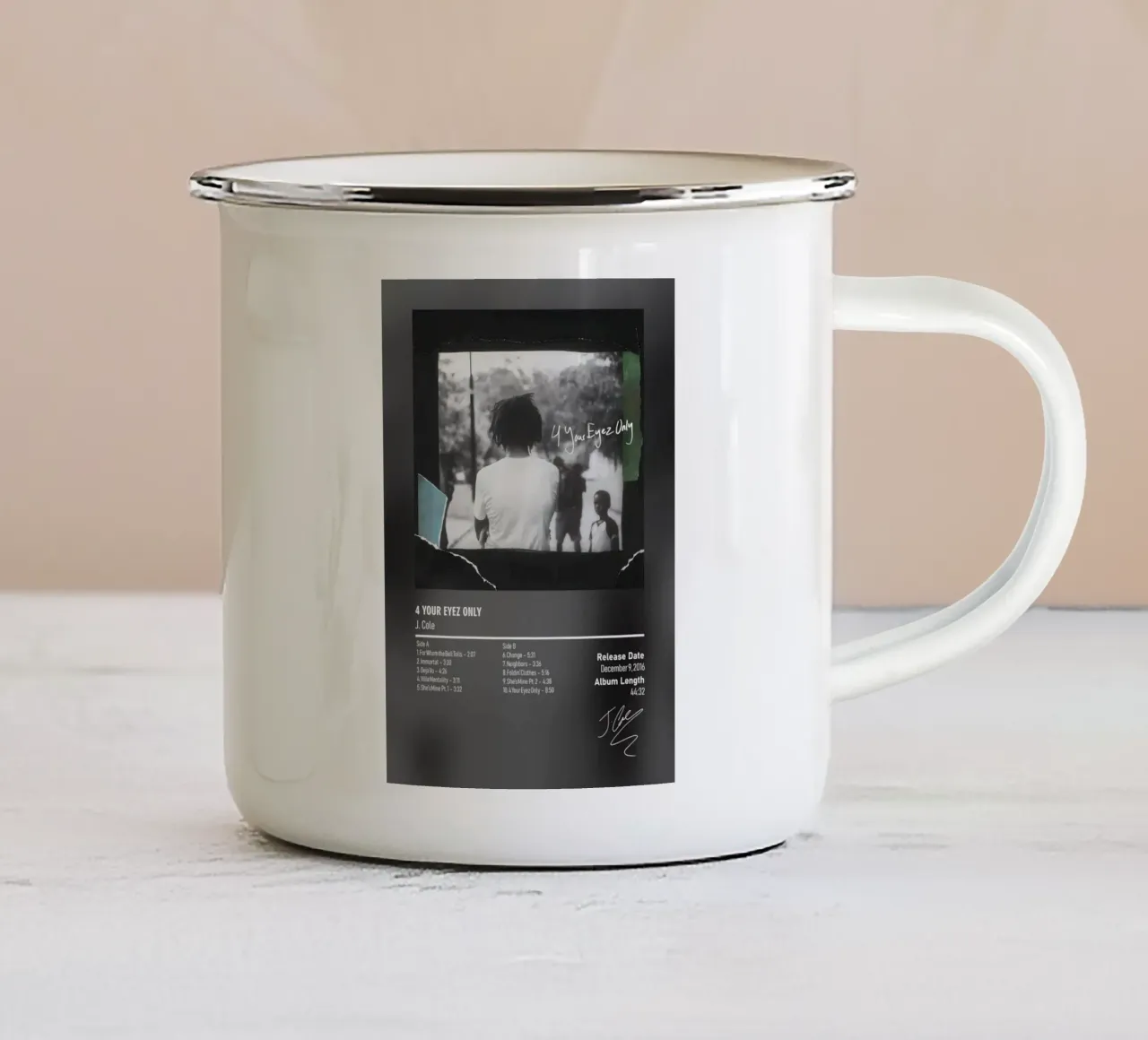 4 Your Eyez Only by J. Cole tazza in smalto da DGUnder