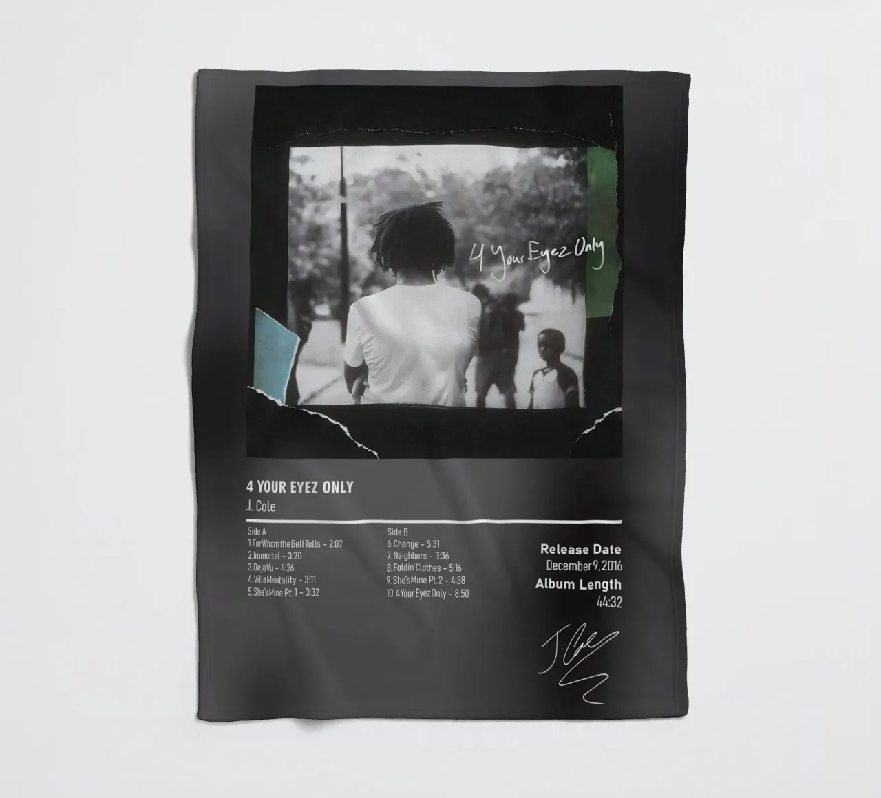 4 Your Eyez Only by J. Cole coperta in pile da DGUnder