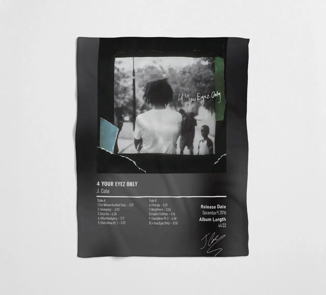 4 Your Eyez Only by J. Cole coperta in pile da DGUnder