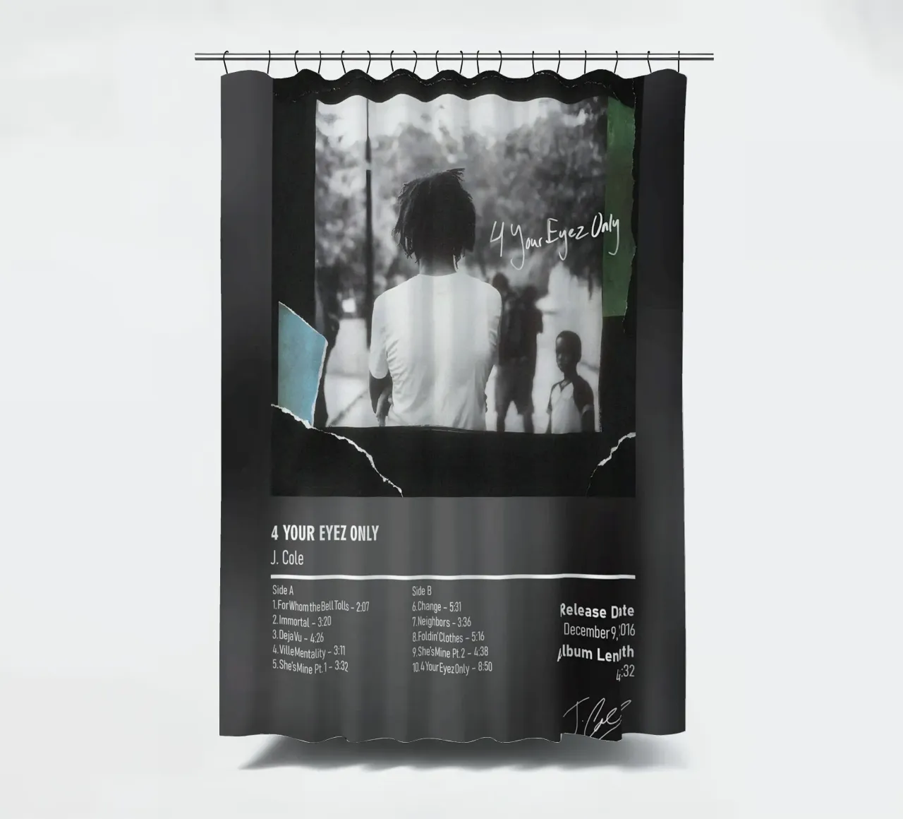 4 Your Eyez Only by J. Cole tenda da doccia da DGUnder