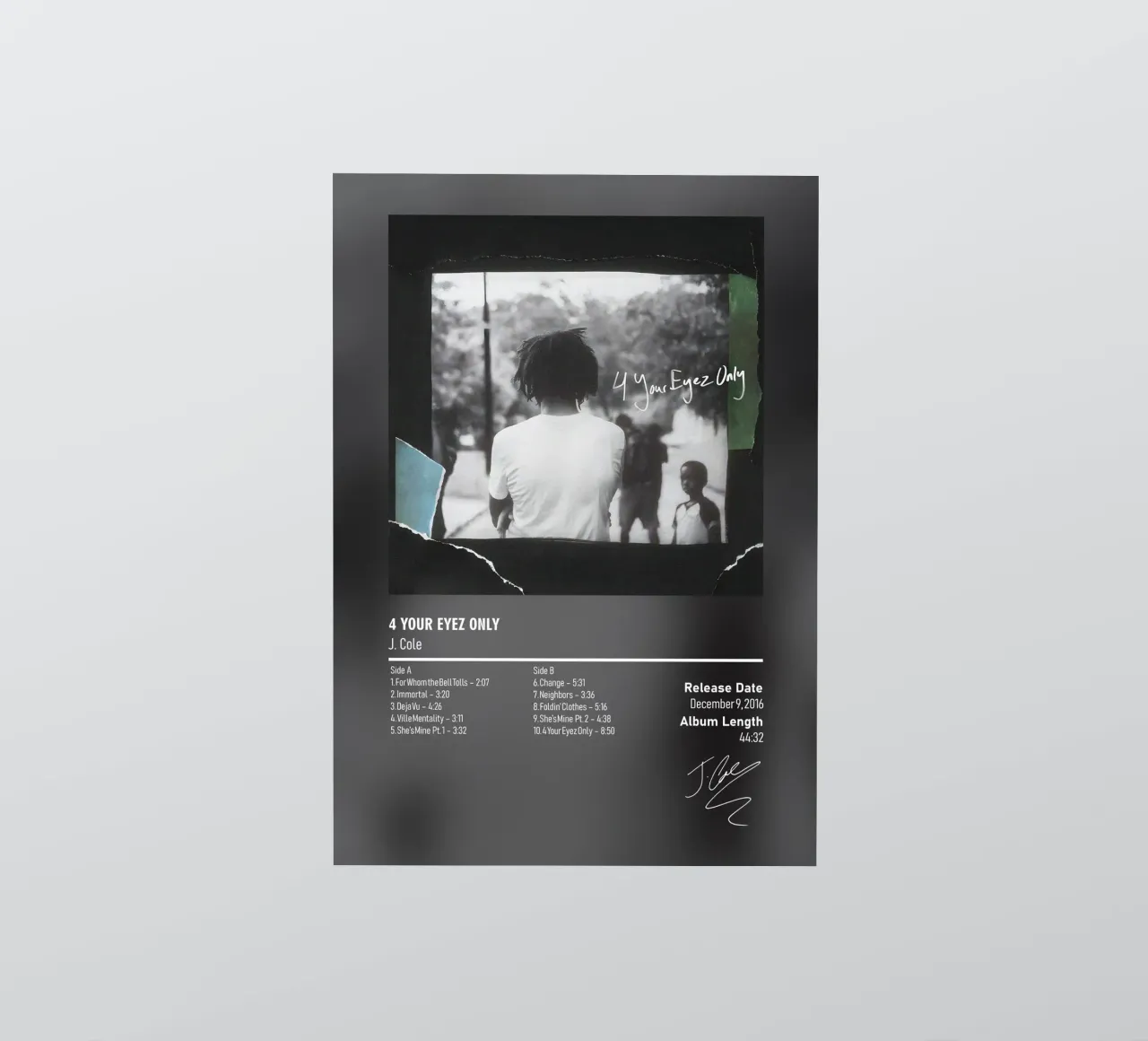 4 Your Eyez Only by J. Cole adesivo da DGUnder
