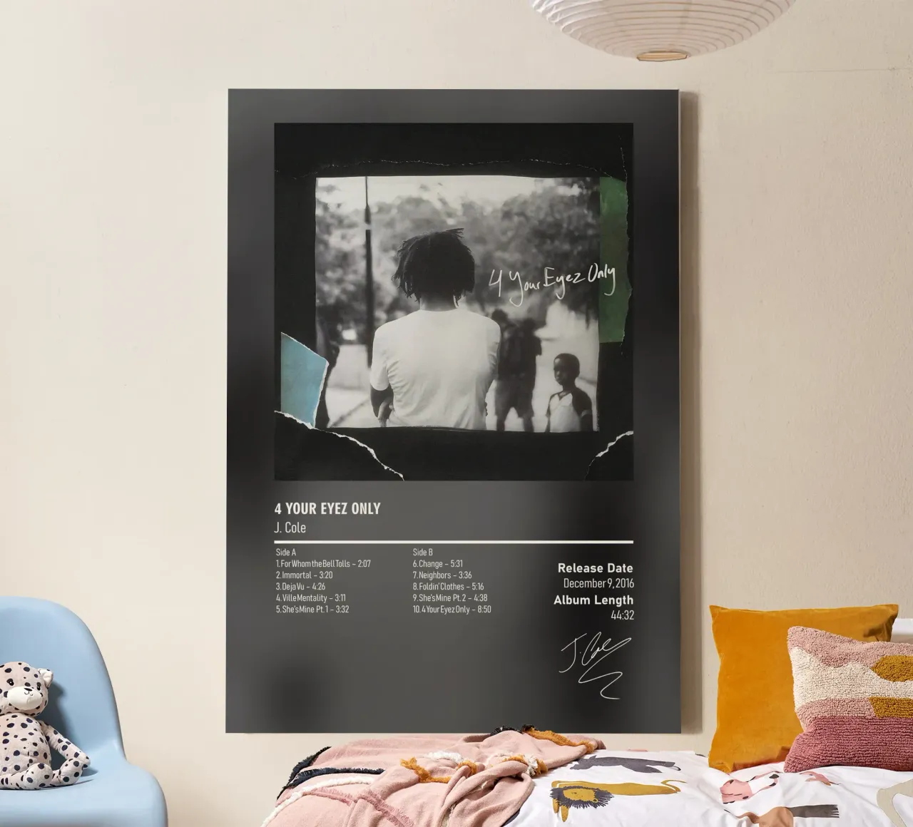 4 Your Eyez Only by J. Cole tela da DGUnder