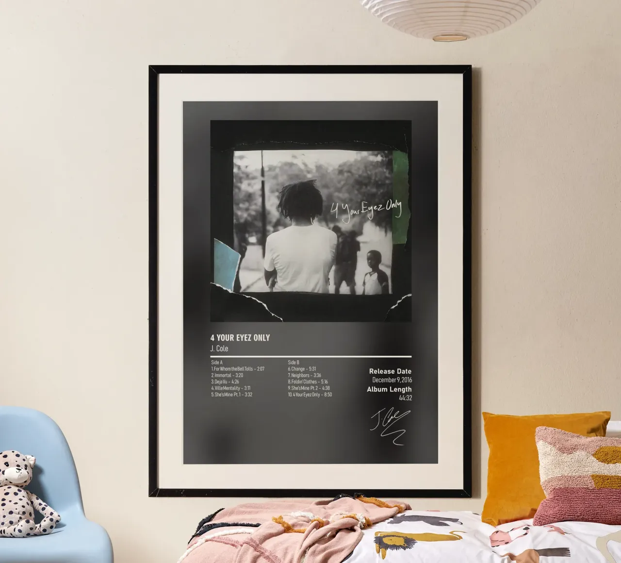 4 Your Eyez Only by J. Cole carta hahnemühle da DGUnder
