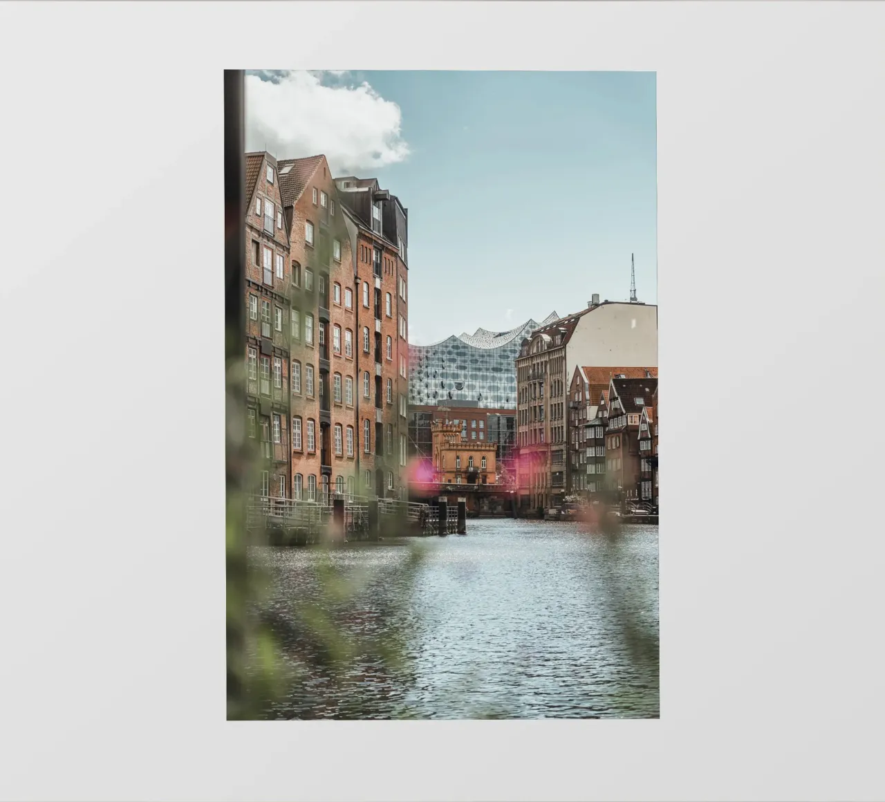 Hamburg - View of the Elbphilharmonie from Speicherstadt pvc cover by Bold and Retro
