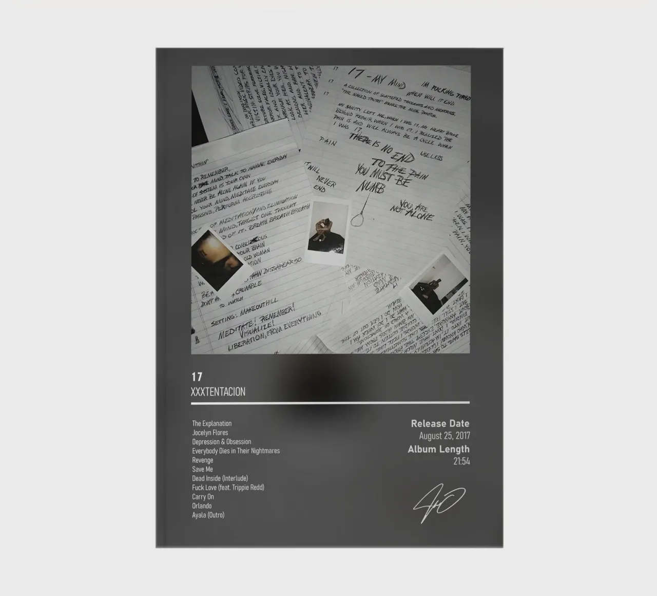 17 By XXXTENTACION notebook by DGUnder