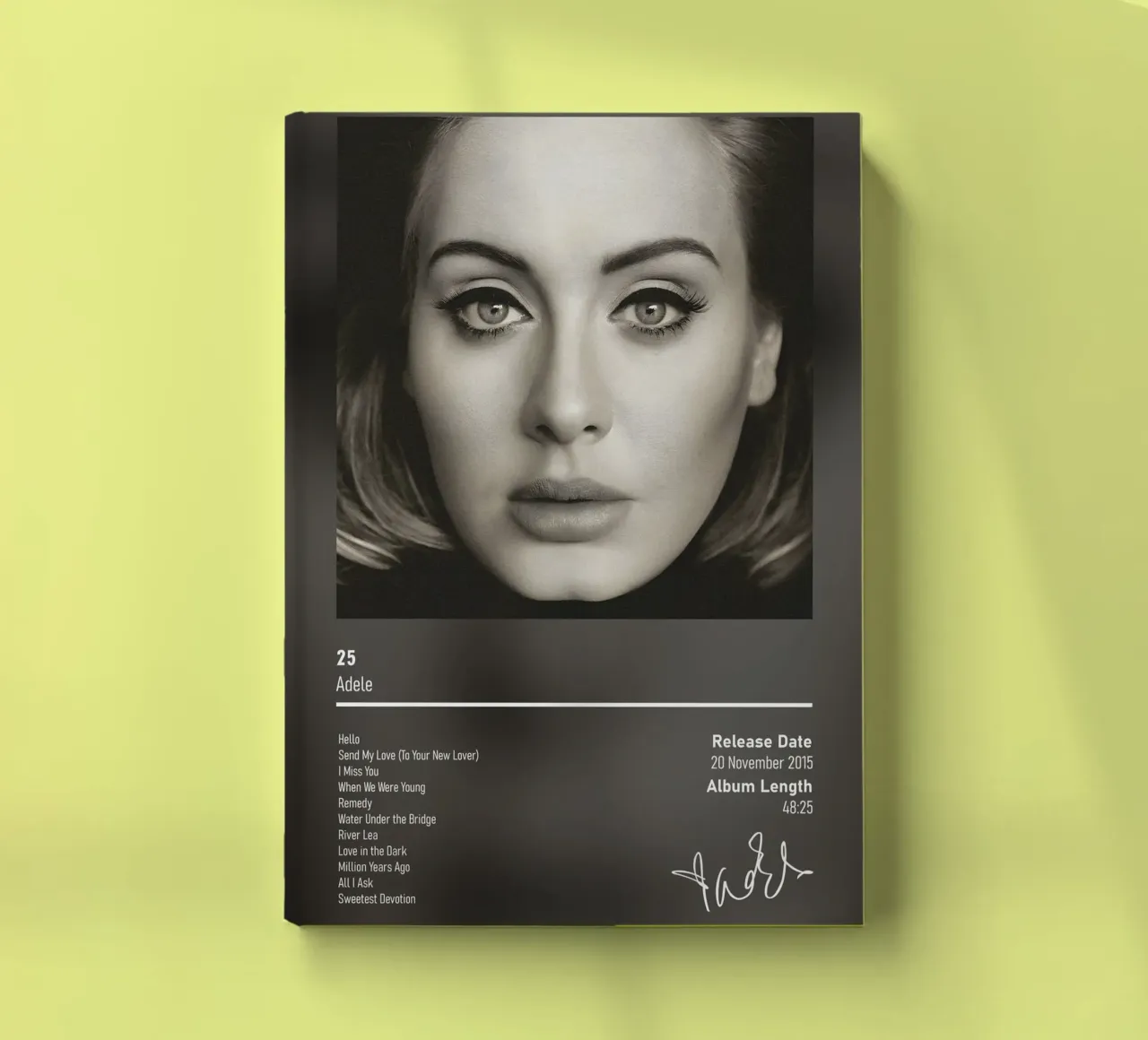25 By Adele notebook by DGUnder