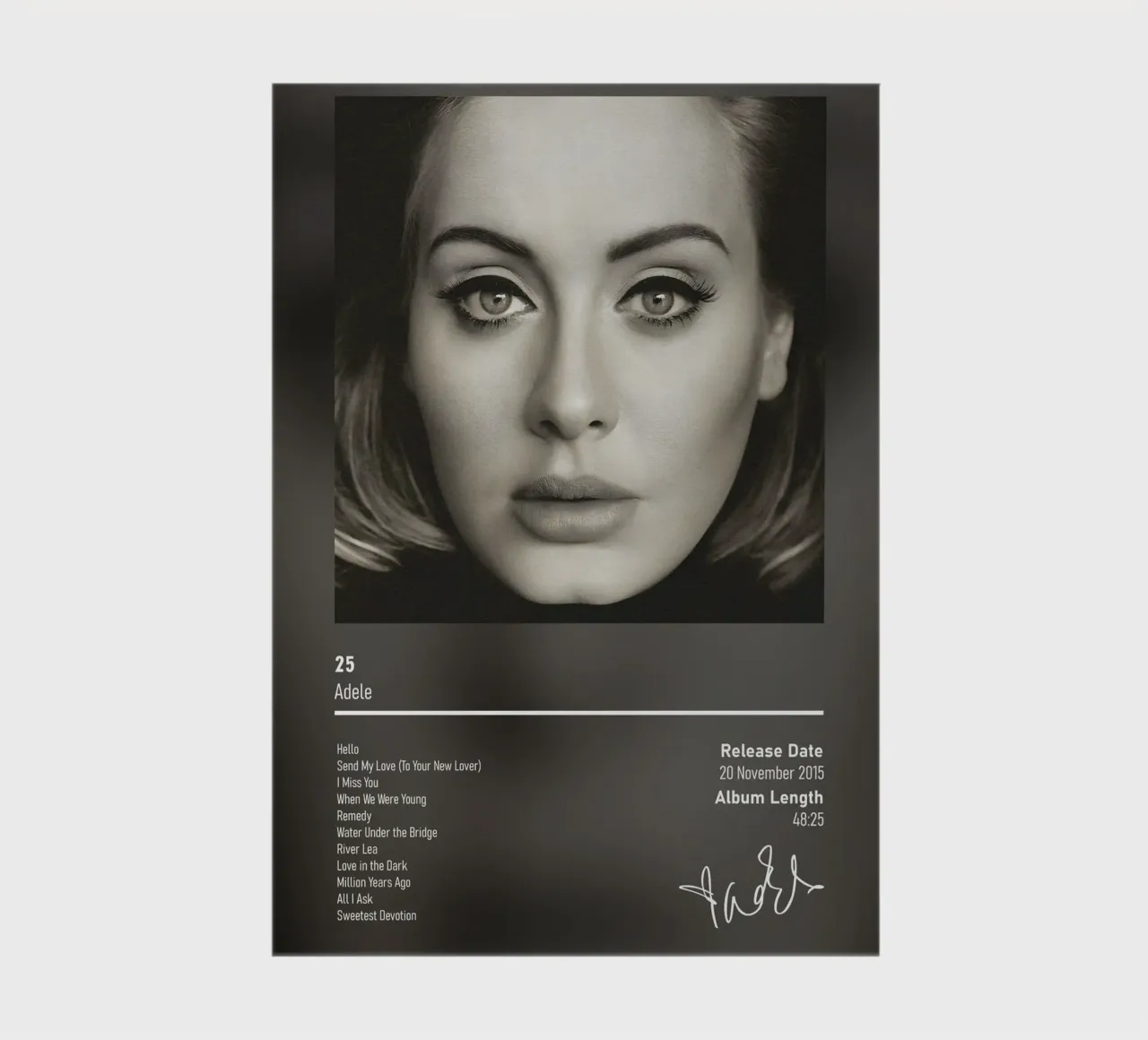 25 By Adele notebook by DGUnder