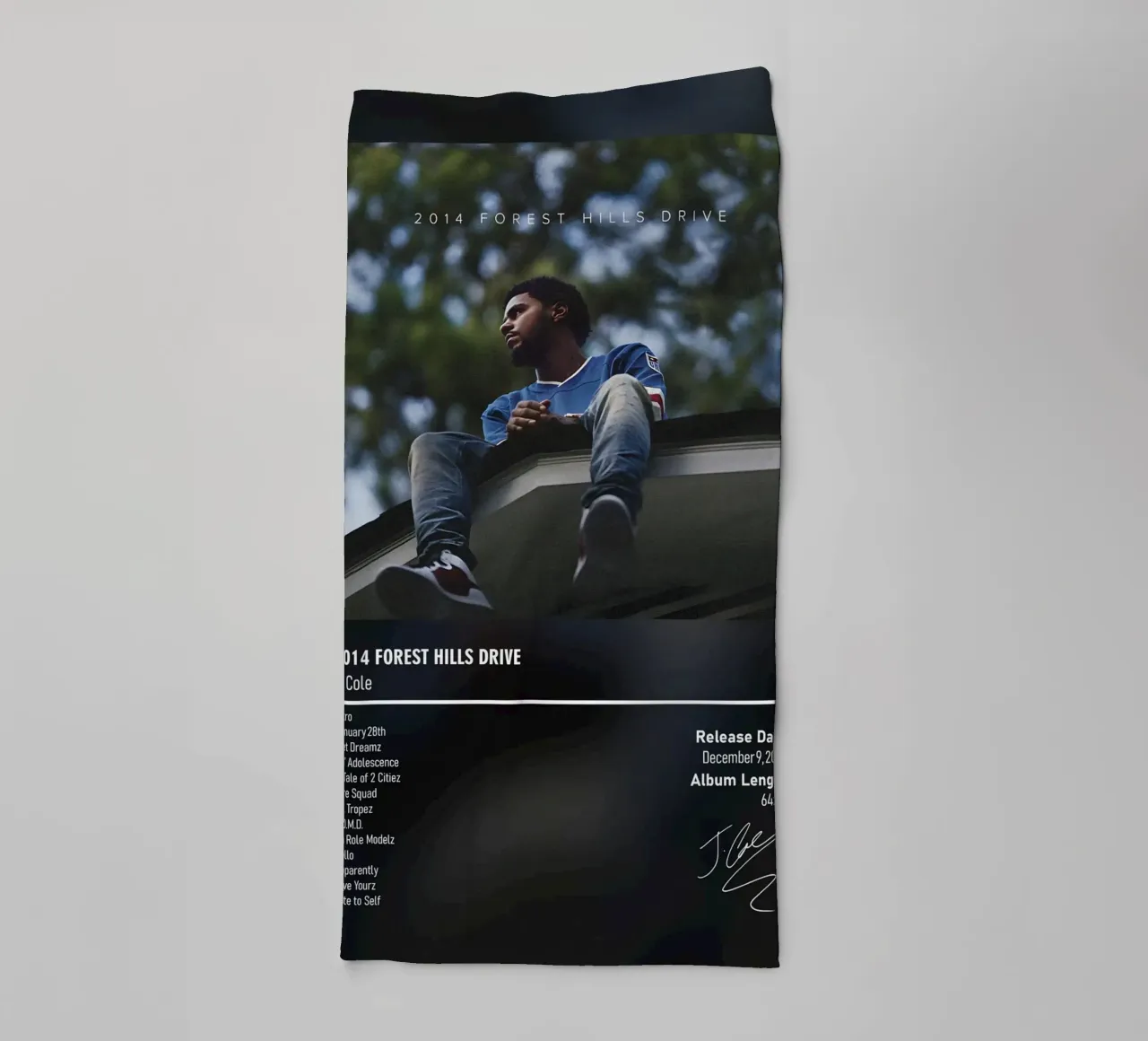 2014 Forest Hills Drive (2014) J. Cole asciugamano da bagno da DGUnder