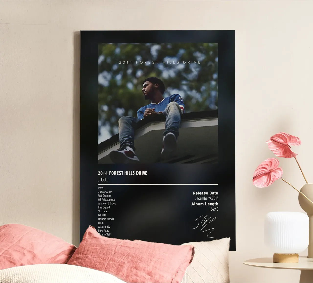 2014 Forest Hills Drive (2014) J. Cole canvas van DGUnder