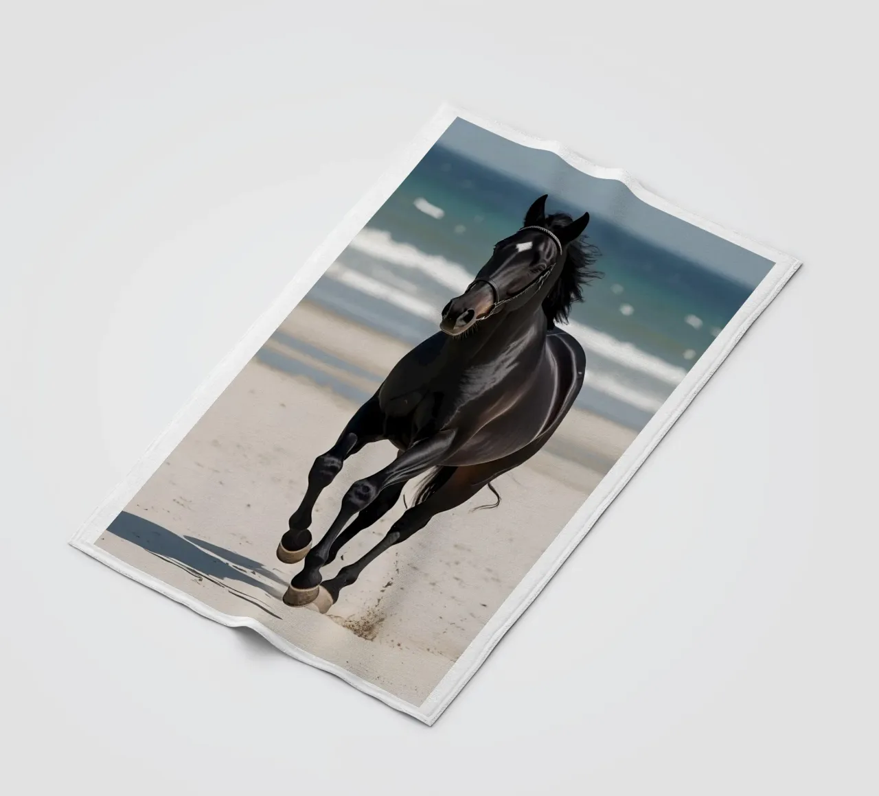 Pferd am Strand coperta in pile da Poster Dreams