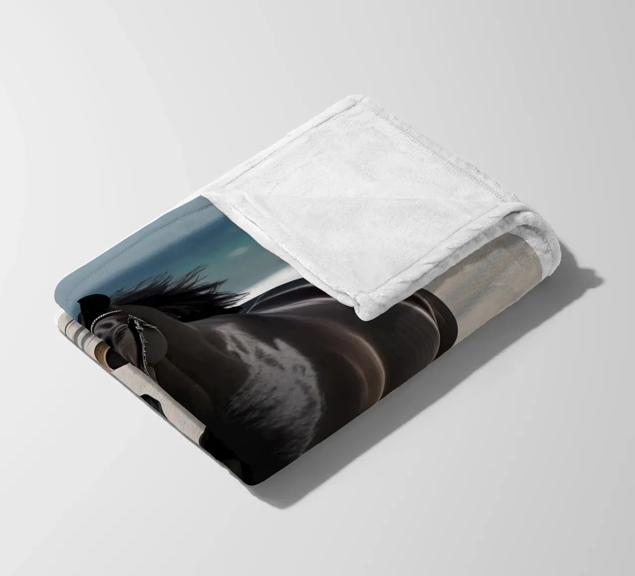 Pferd am Strand coperta in pile da Poster Dreams