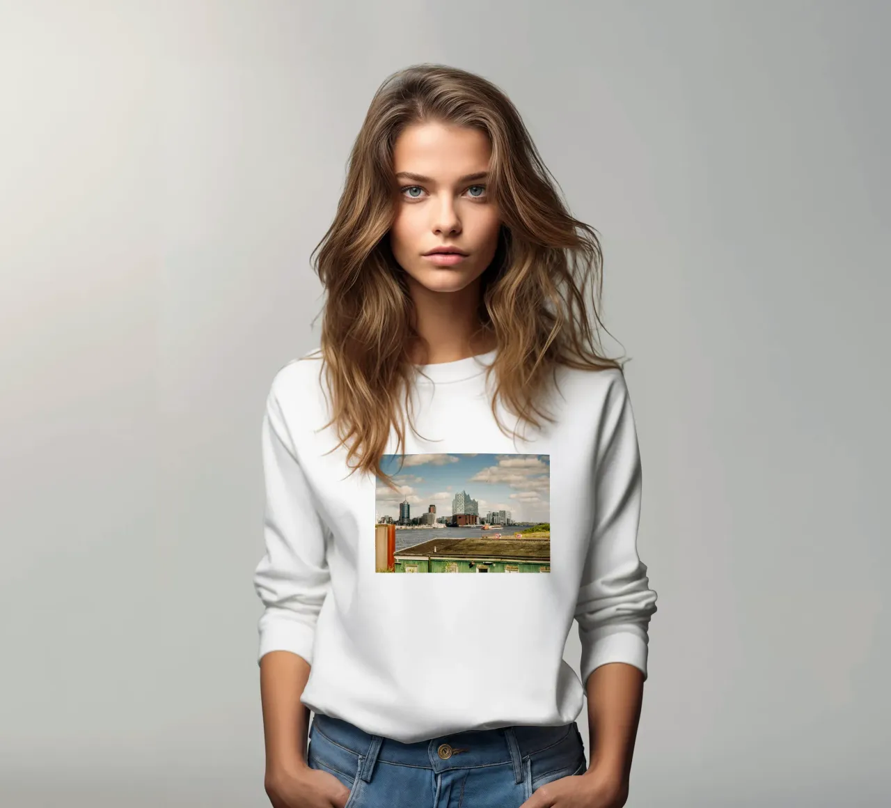 Elbphilharmonie Hamburg Skyline sweatshirt by Bold and Retro