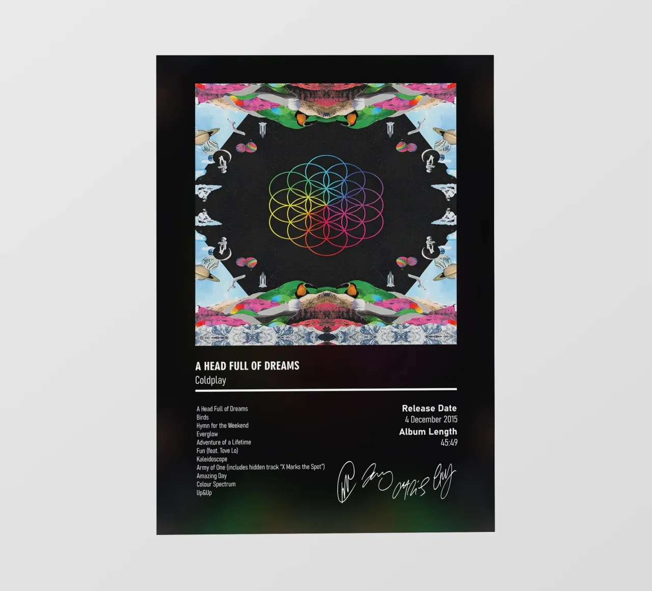 A Head Full of Dreams By Coldplay telo in pvc da DGUnder