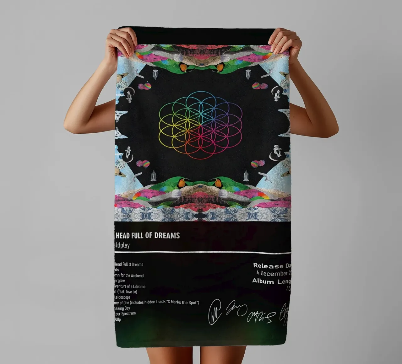 A Head Full of Dreams By Coldplay asciugamano da bagno da DGUnder