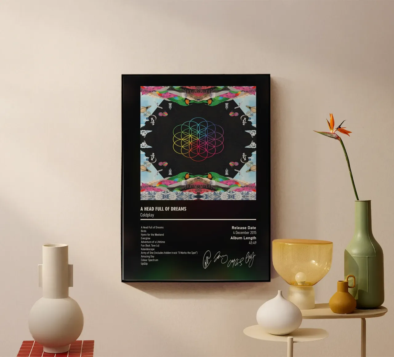 A Head Full of Dreams By Coldplay plexiglass da DGUnder