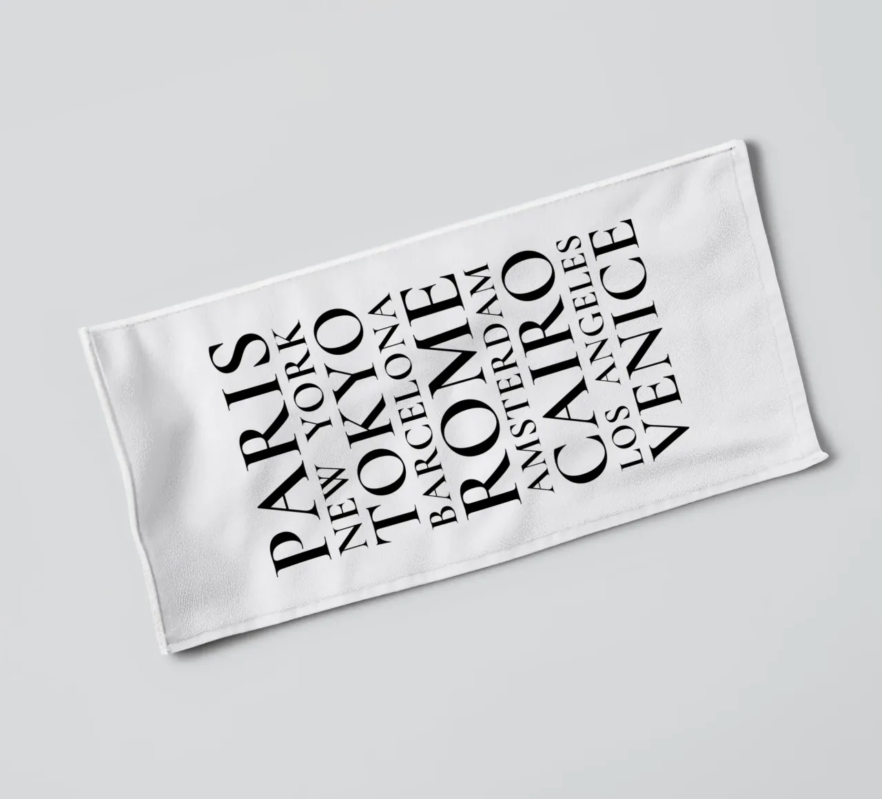Metropolises - Cities of the world towel by Typo Designs