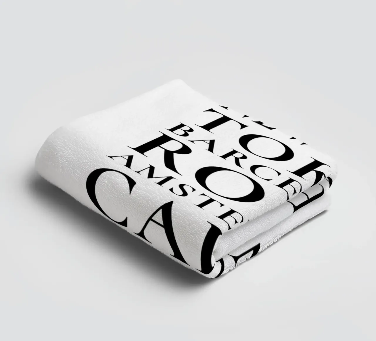 Metropolises - Cities of the world towel by Typo Designs