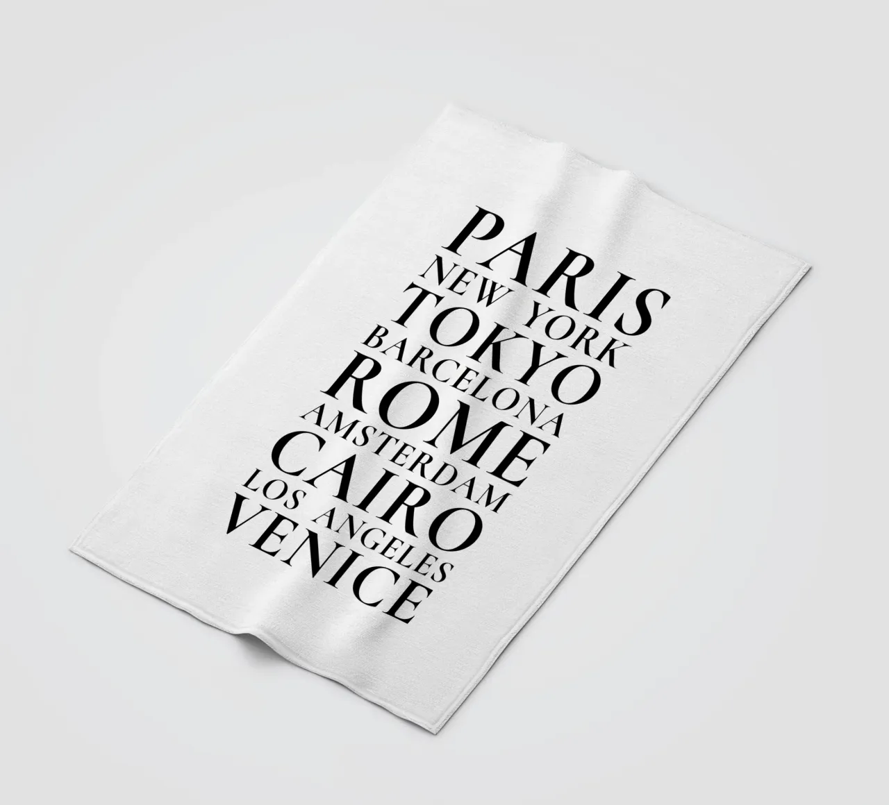 Metropolises - Cities of the world fleece blanket by Typo Designs