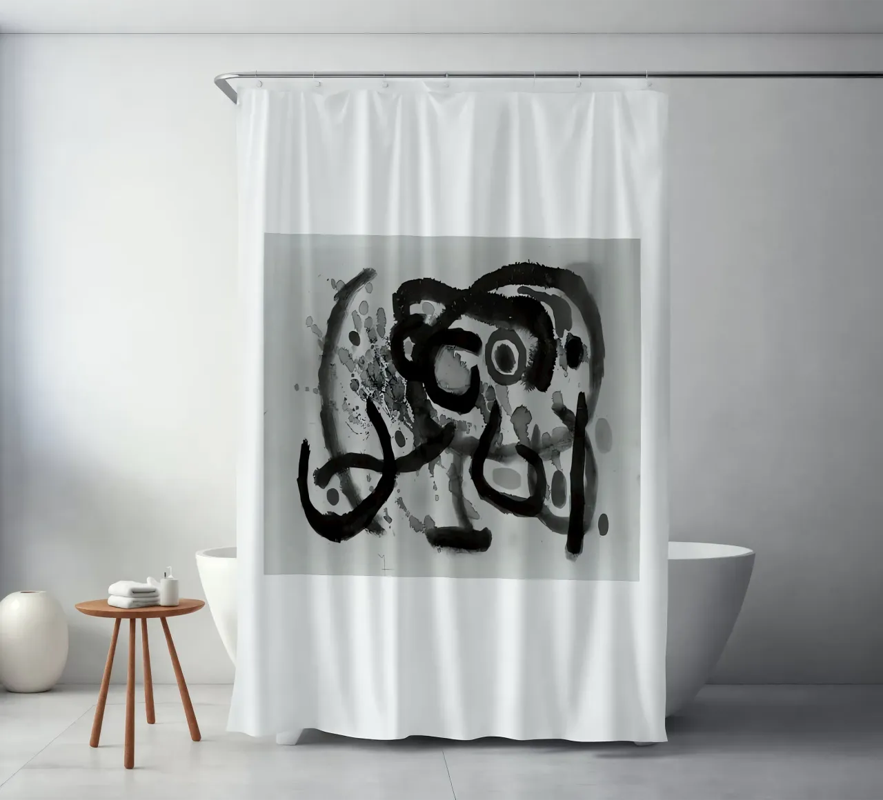 Joan Miró shower curtain by Narciso