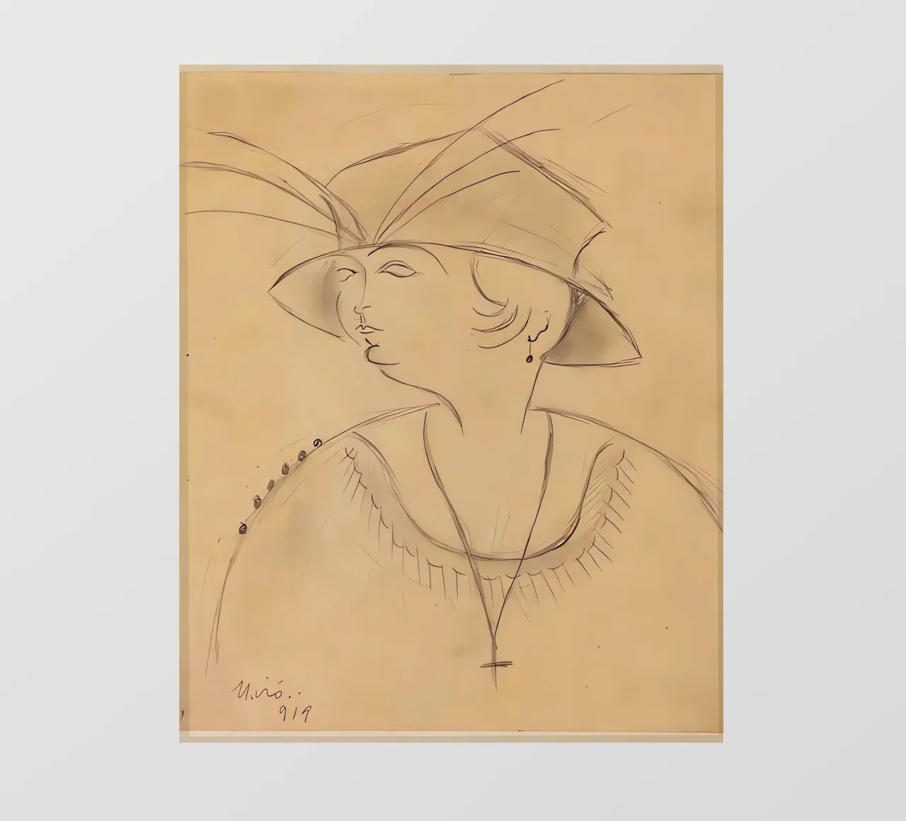 Signora con cappello telo in pvc da Narciso