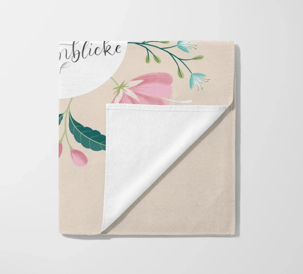 Genieße kostbare Augenblicke. Zauberhafte Blumen. Zitat. telo mare da CalliLetters