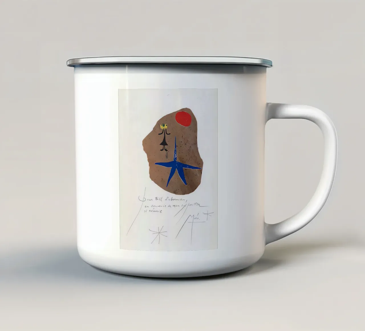 Joan Miró tazza in smalto da Narciso