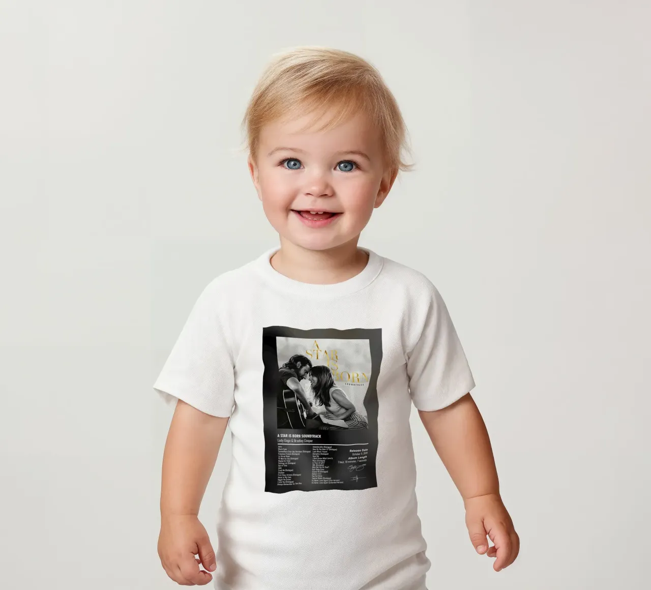 A Star Is Born Soundtrack By Lady Gaga And Bradley Cooper Baby T-Shirt von DGUnder