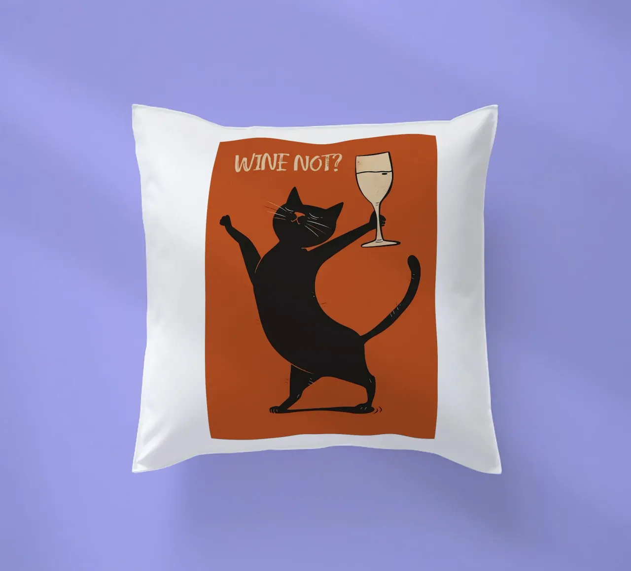 Wine Not decorative cushion by Arjun