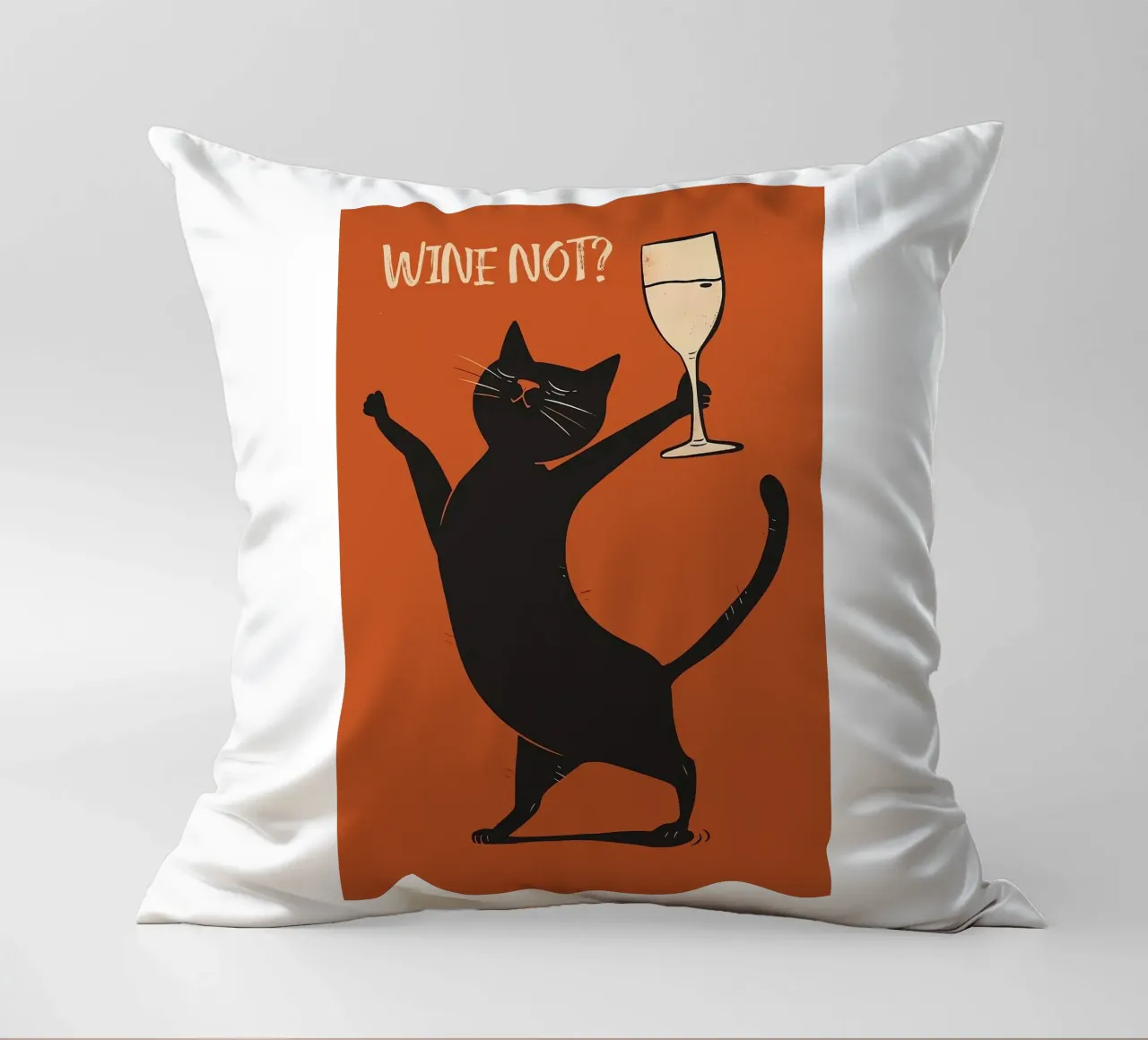 Wine Not decorative cushion by Arjun