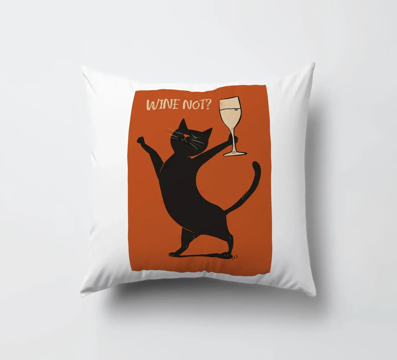 Wine Not decorative cushion by Arjun