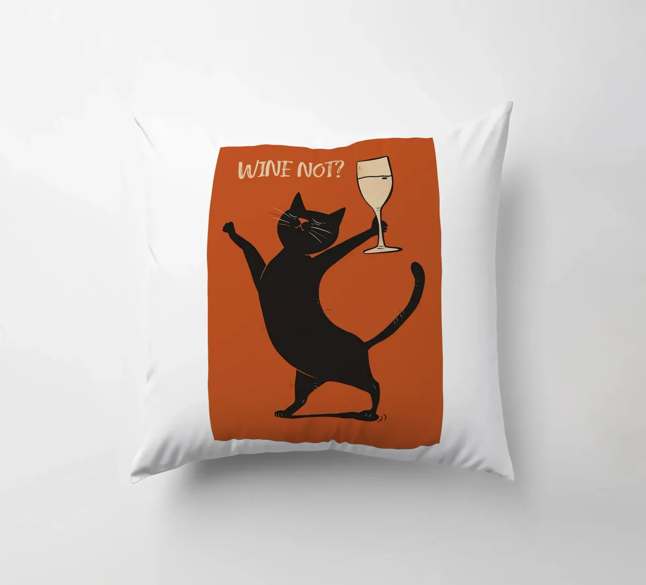 Wine Not decorative cushion by Arjun