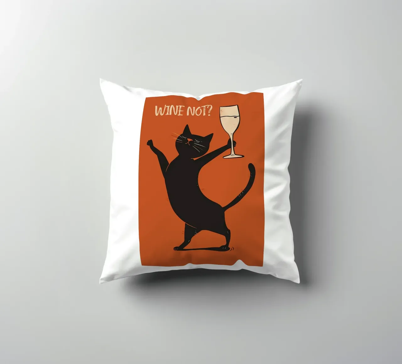 Wine Not decorative cushion by Arjun