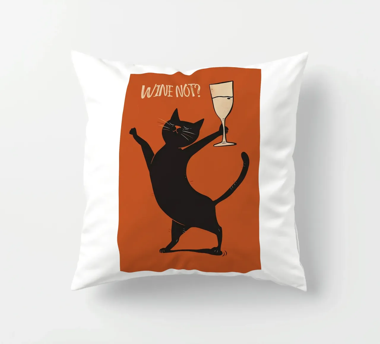 Wine Not decorative cushion by Arjun