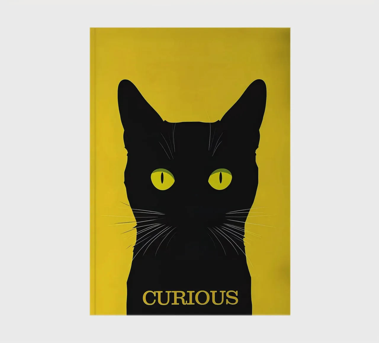 Curious Black Cat notebook by Arjun