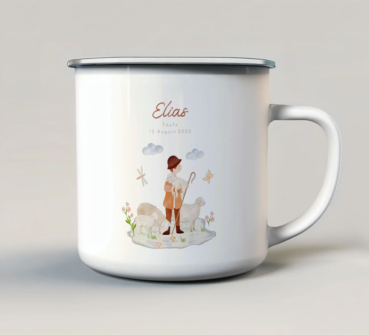 Hirte tazza in smalto da Kartenliebe