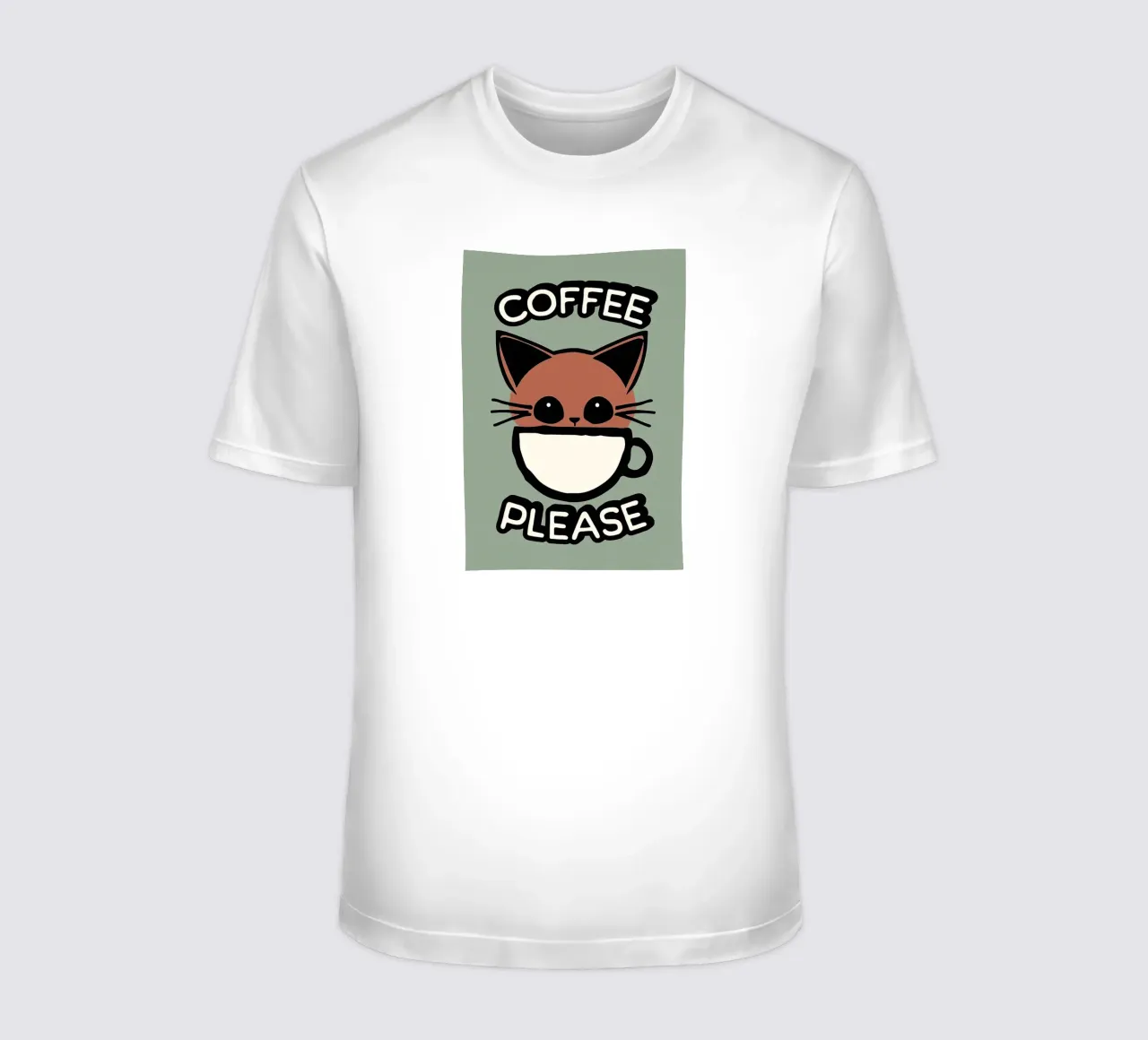 Caffè gatto carino t-shirt da Arjun