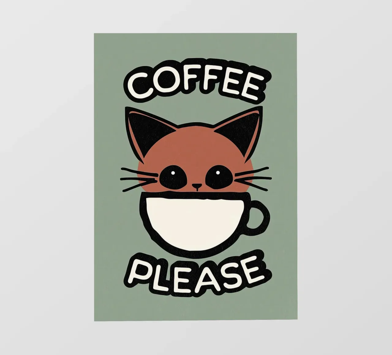 Cute Cat Coffee photo wallpaper by Arjun