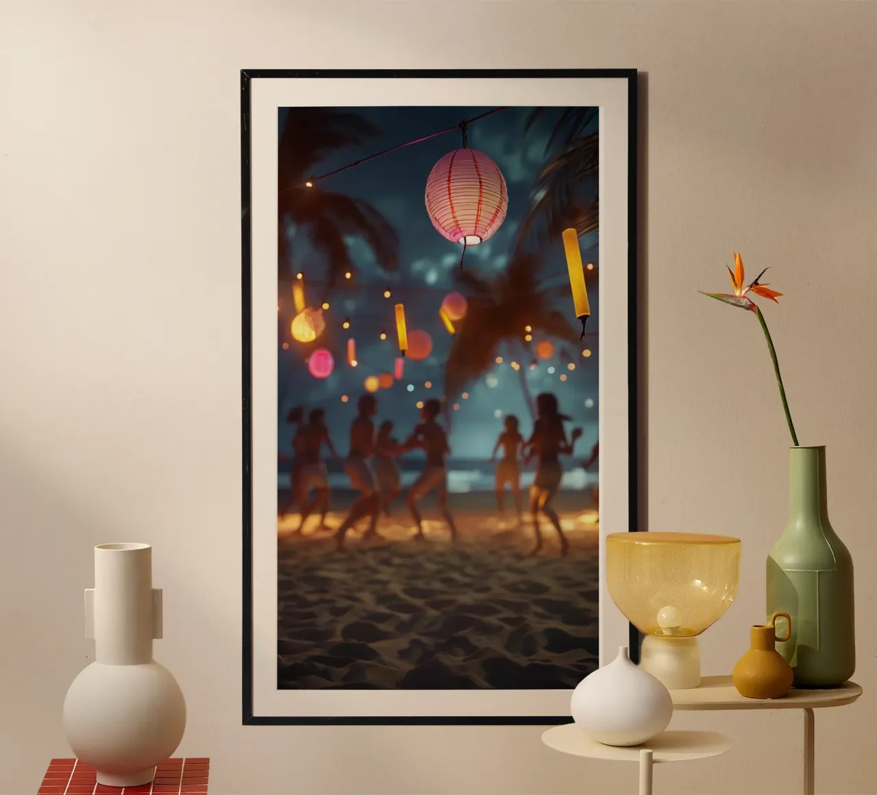 Thailand Paradise poster with aluminum frame by Wanderlust Vibes