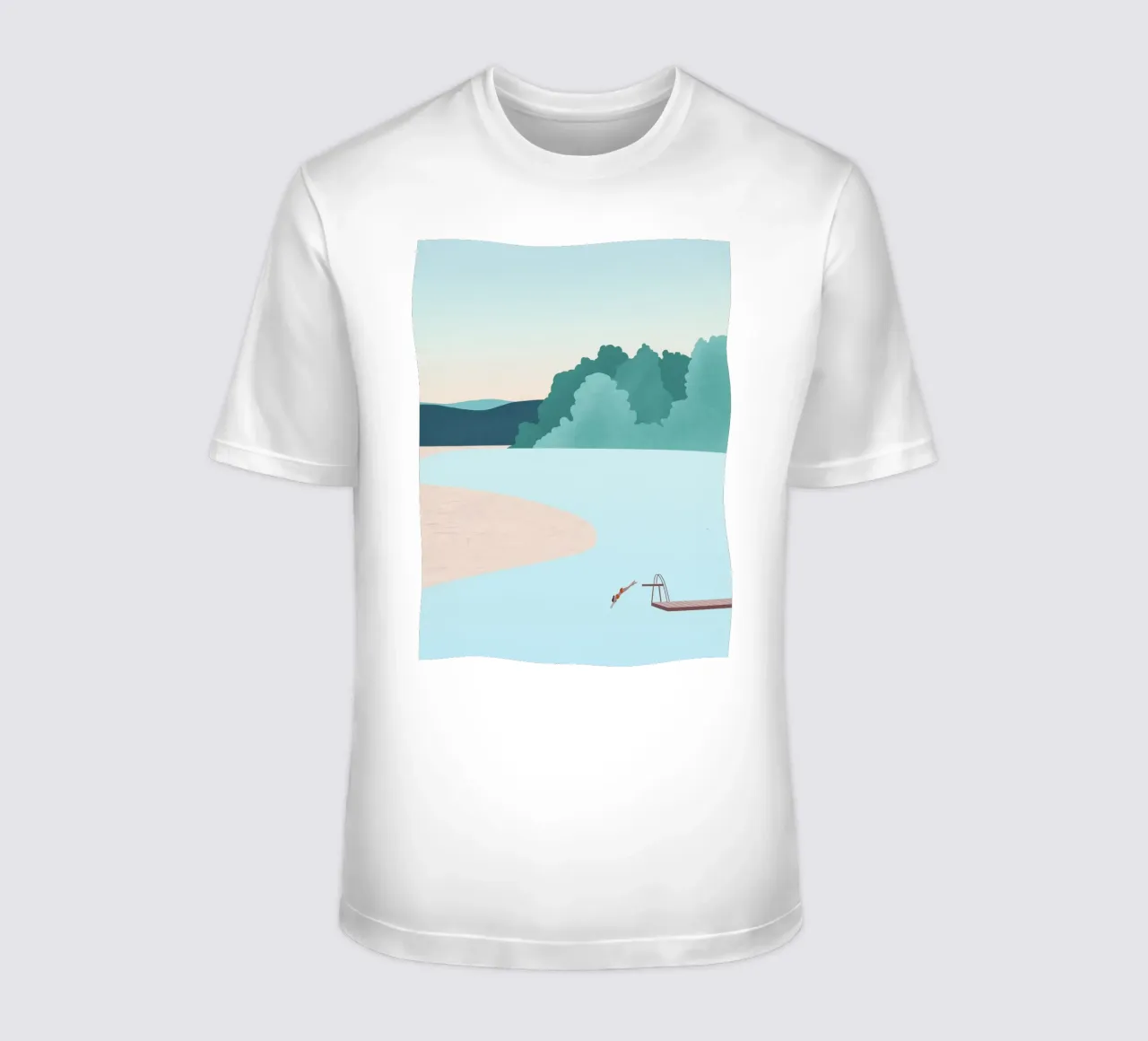 Swimming in the lake t-shirt da Katinka Reinke