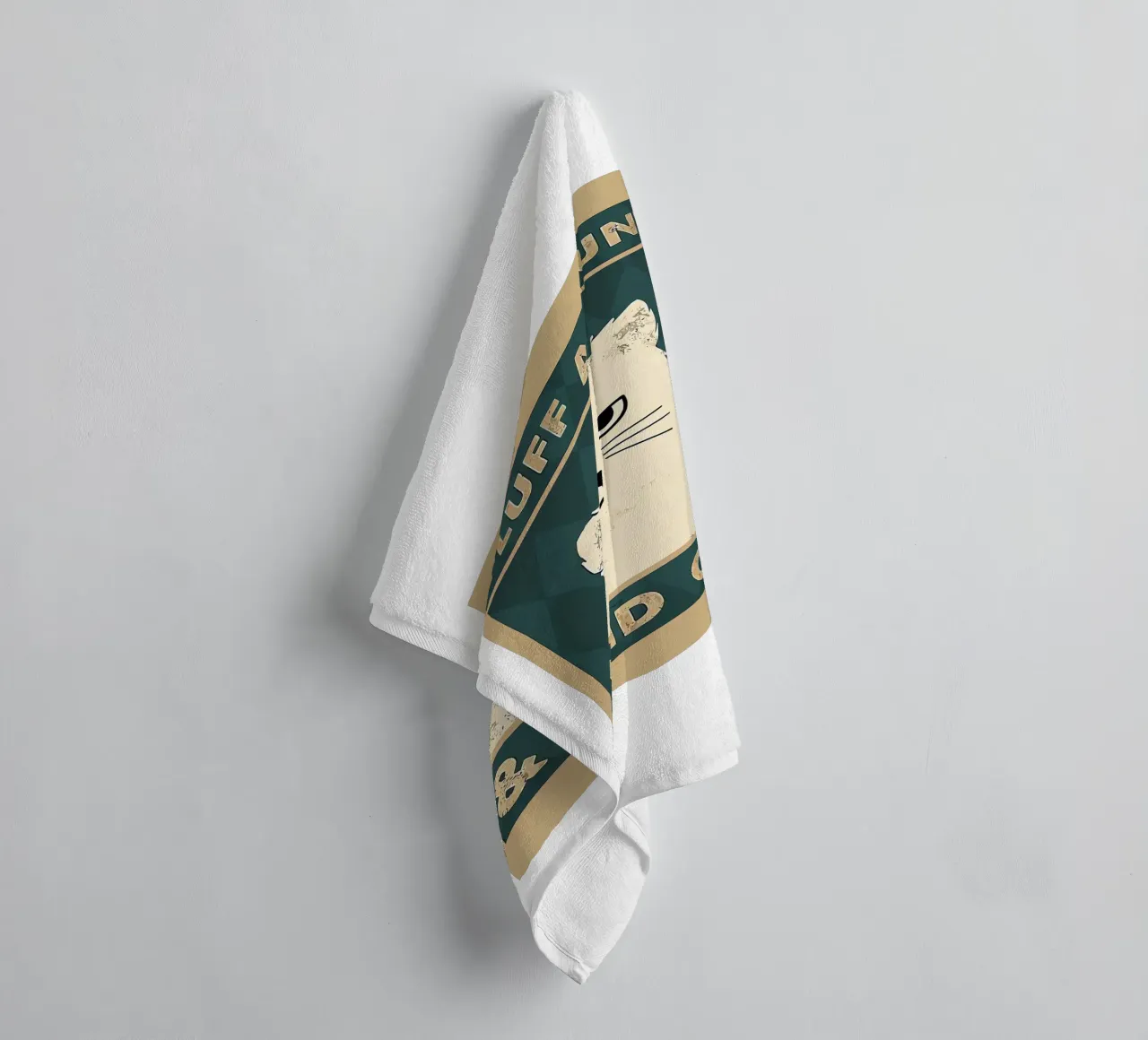 Fluffy Cat towel by Arjun