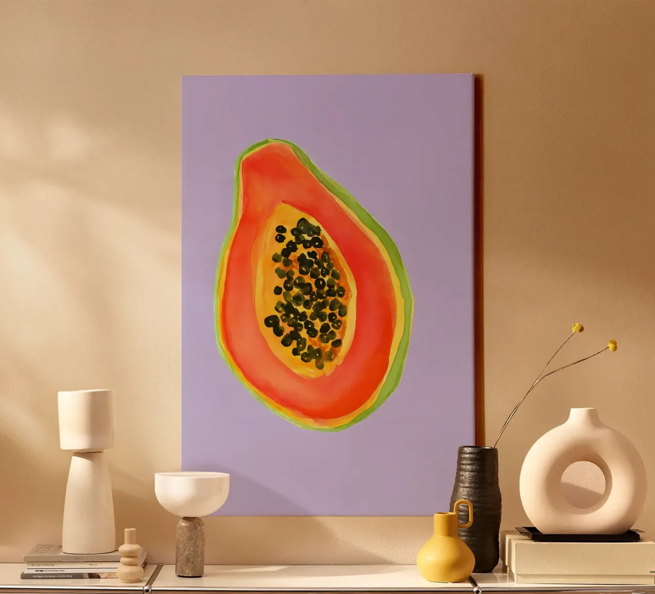 Papaya tela con Cornice a cassetta da Aquarevo