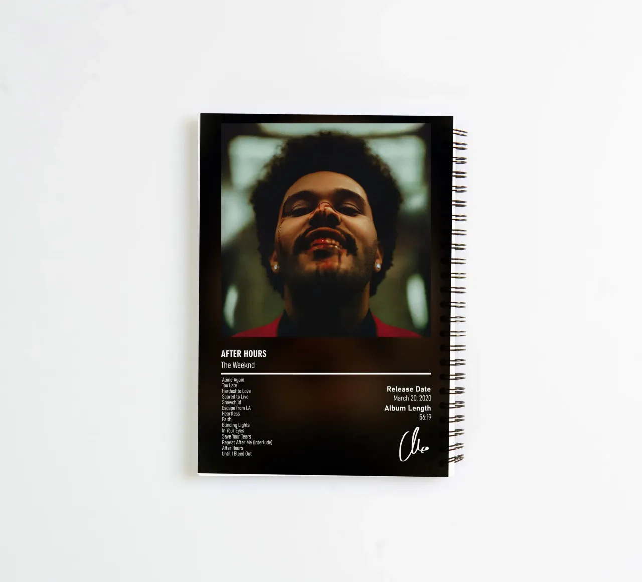 After Hours By The Weeknd spiral notebook by DGUnder
