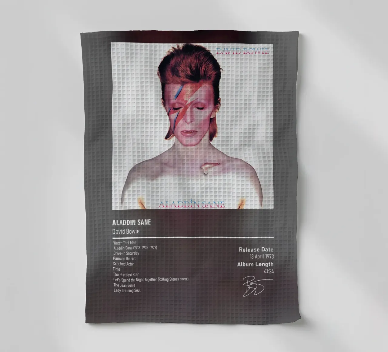 Aladdin Sane By David Bowie canovaccio da cucina da DGUnder