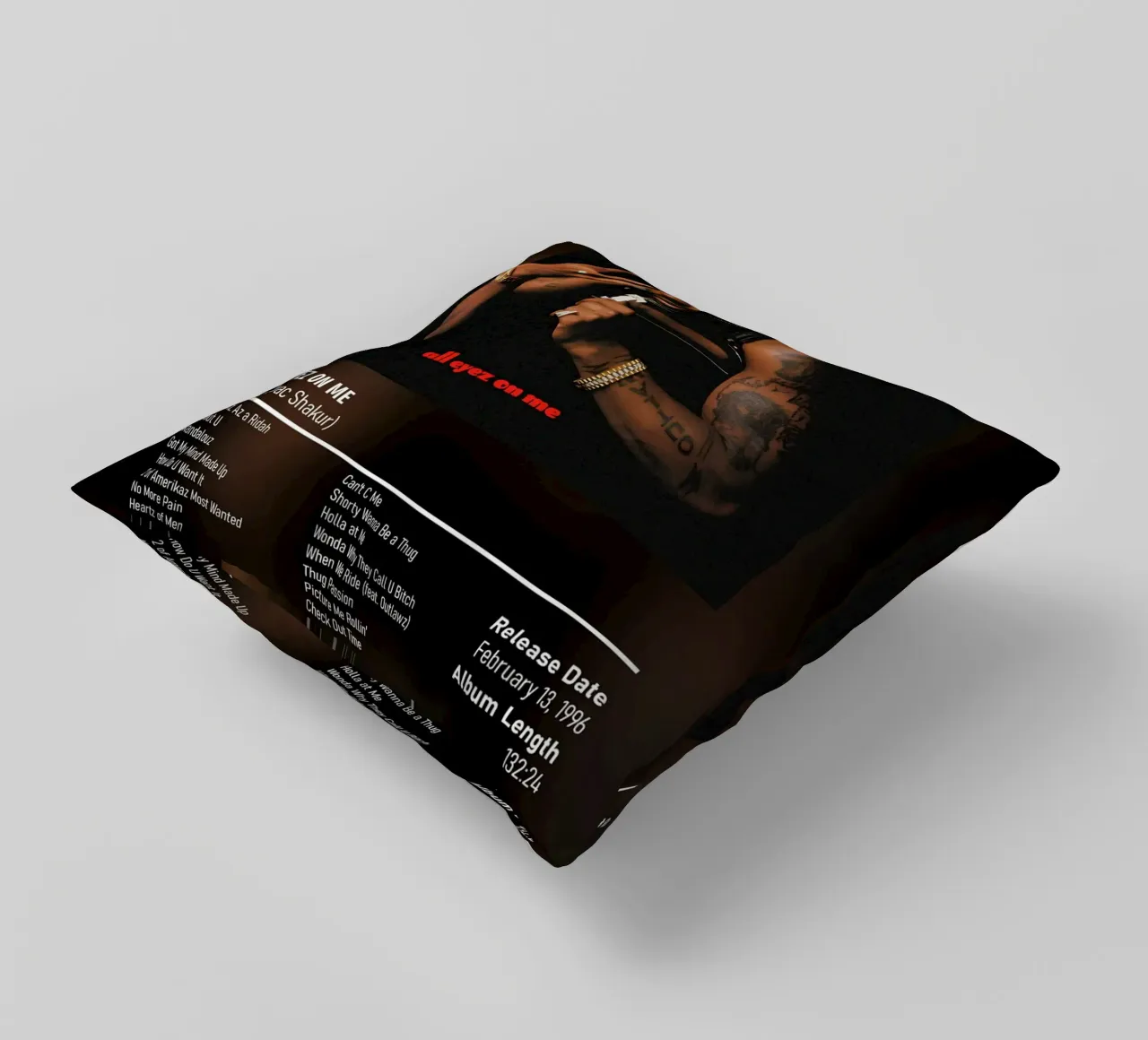 All Eyez on Me By 2Pac Tupac Shakur cuscino da DGUnder